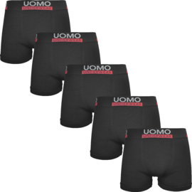 Uomo Boxershort Heren Zwart Microfiber Naadloos 10-Pak