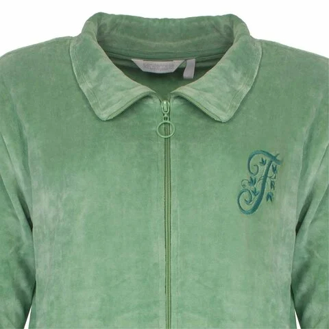 Tenderness Dames Huispak Velours Groen