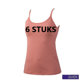 AVET 70191 DAMES TOP SMALLE BAND 6 STUKS