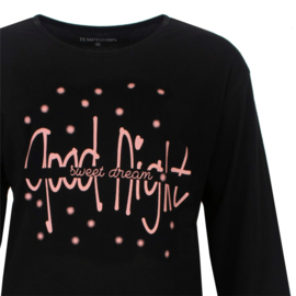 Temptation Bighshirt Lange Mouw Good Night
