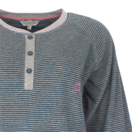Tenderness Dames Badstof Pyjama Petrol Groen