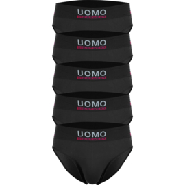 Uomo Slip Heren Zwart Microfiber Naadloos 10-pak