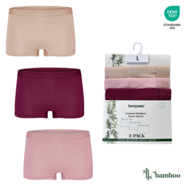 Benyson Bamboe Boxer Dames 3-pak Mix