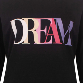 Temptation Dames Bigshirt Lange Mouwen Zwart