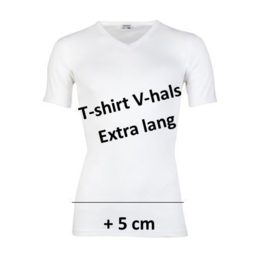 Beeren Heren T-Shirt Extra Lang V-Hals