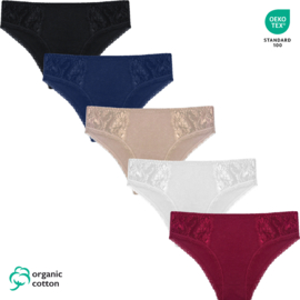 Gaubert Biologisch Katoen Slip Kant 5-Pak