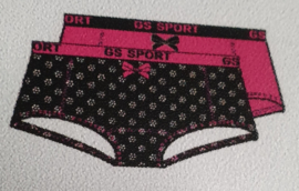 GS Sport Meisjes Boxershort Strikje 2-Pak