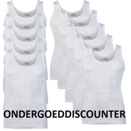 Beeren Heren Singlet Grijs Mêlee 8+2 GRATIS