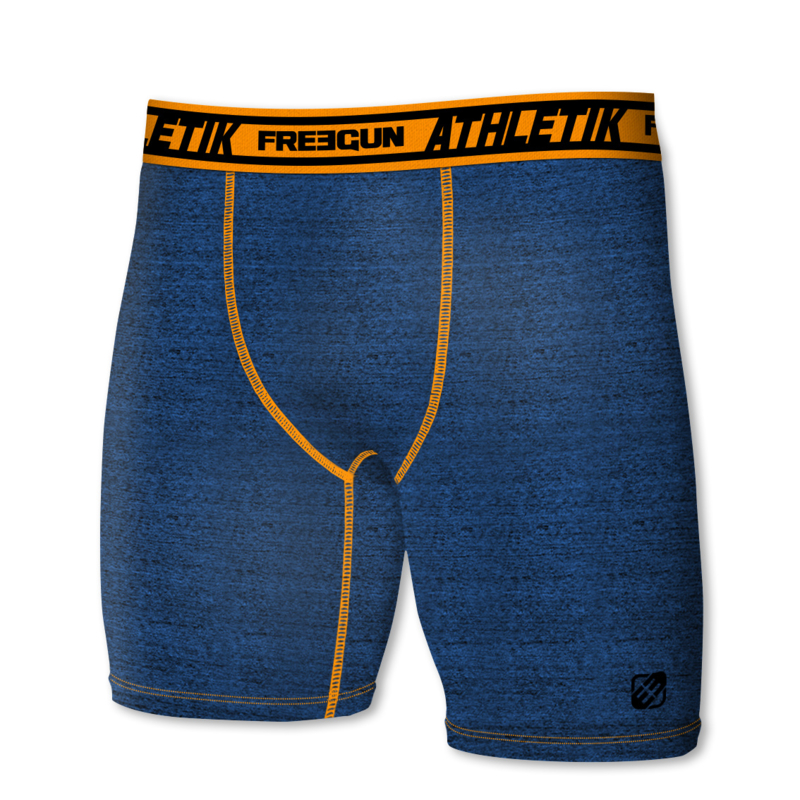 EXTRA LANGE PIJP BOXER BLAUW FREEGUN | HEREN BOXERSHORTS |  ONDERGOEDDISCOUNTER