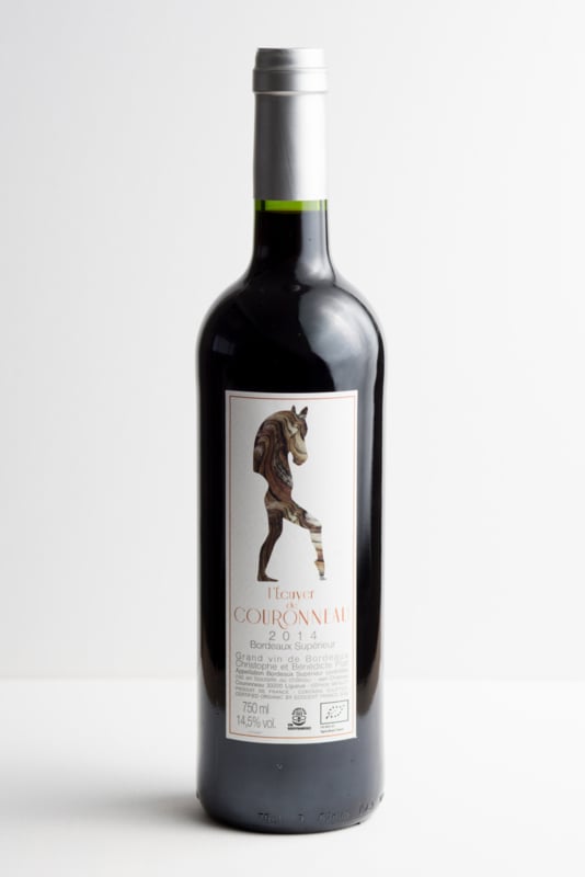 ‘L’écuyer de Couronneau’ Bordeaux supérieur rouge, Château Couronneau,AOC. Biodynamische wijn.