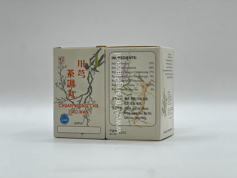 Chuan Xiong Cha Tiao Wan - Wallichi Form - 川芎茶调丸