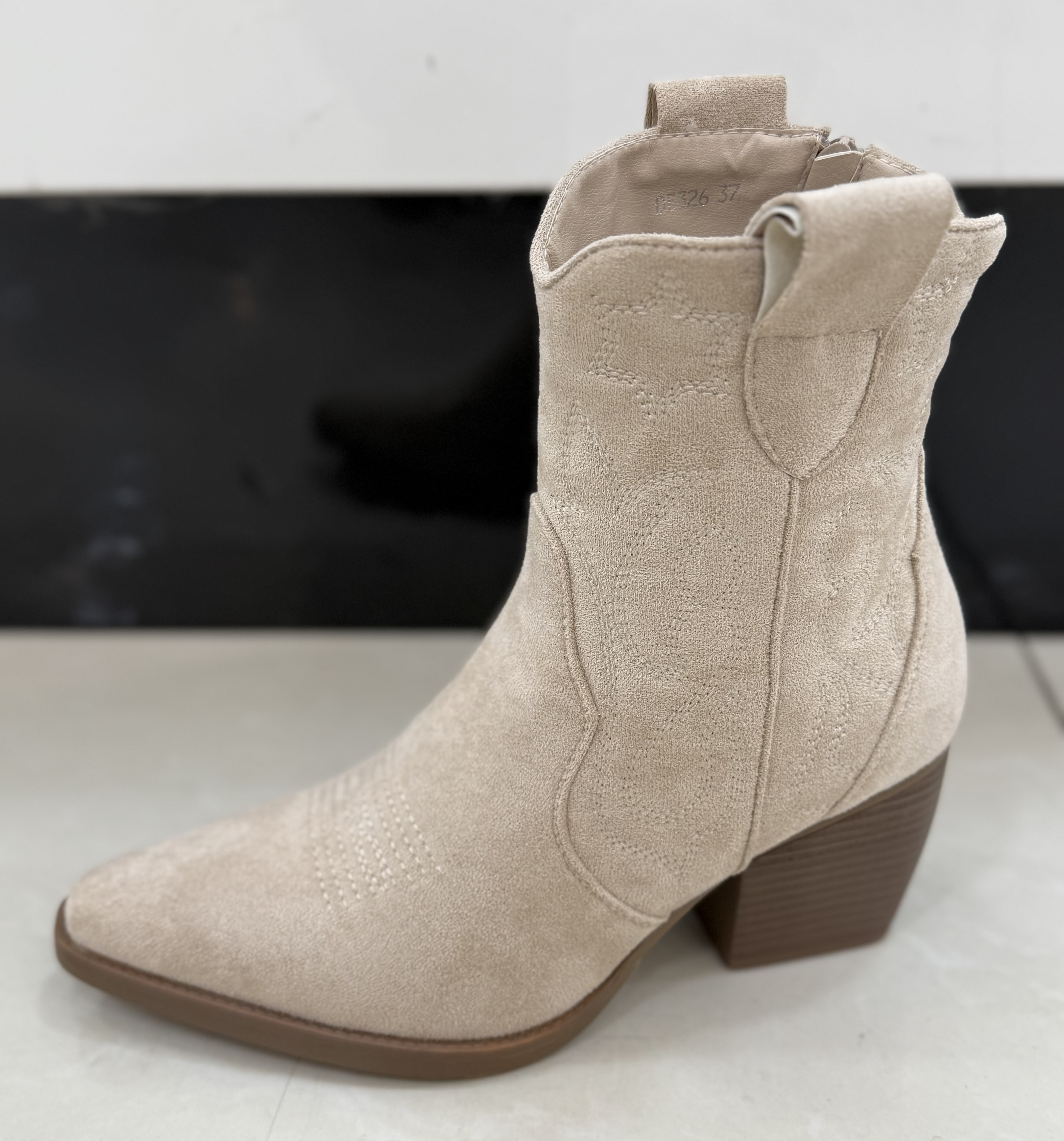 Laarzen Halfhoog Beige