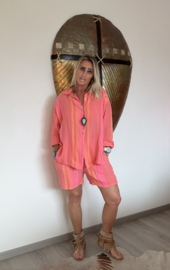 Short Summer Coral/Fuchsia