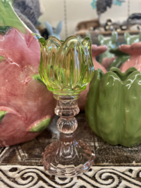 Theelicht Tulp Groen Roze