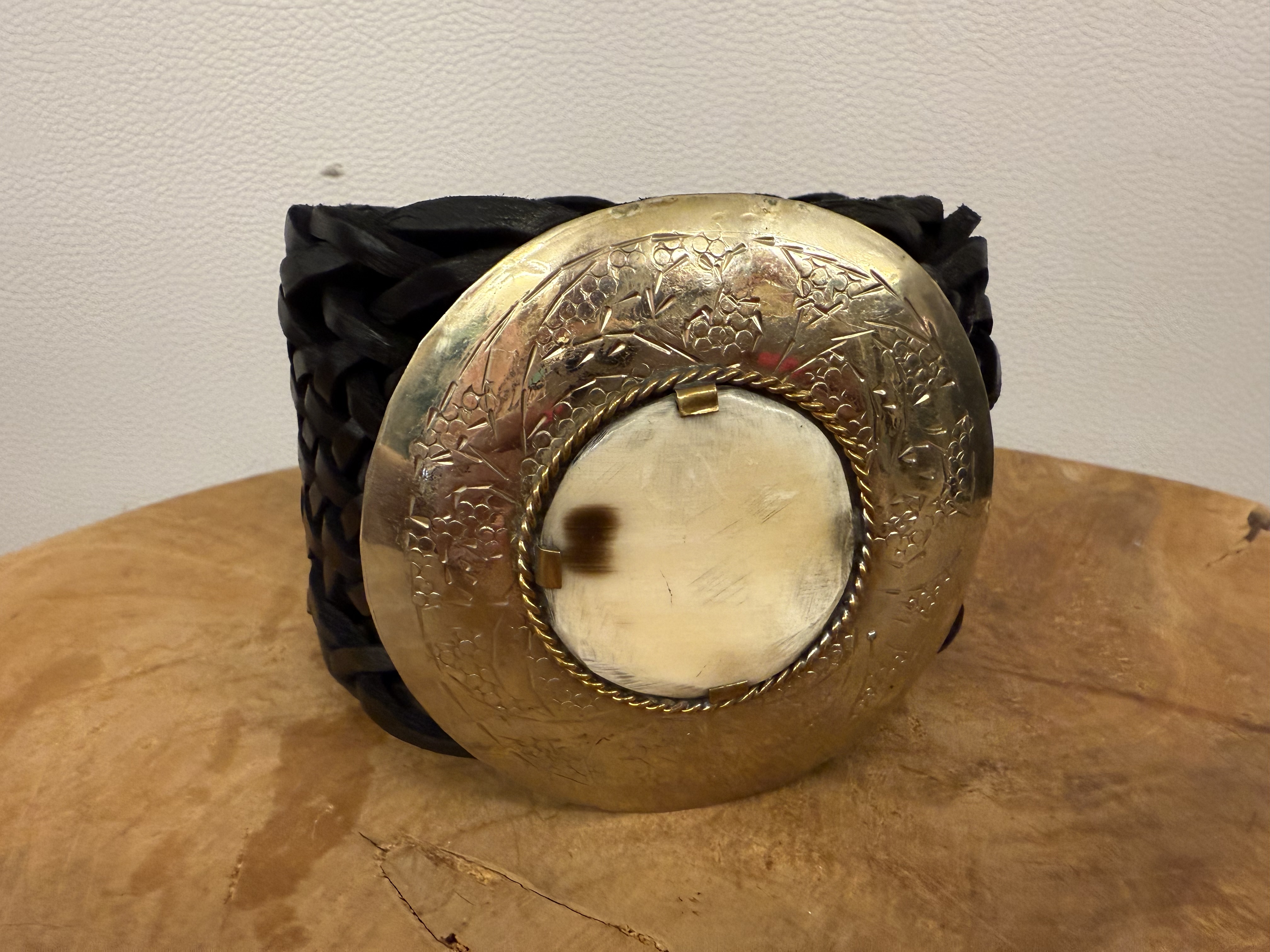 Bohemian Leather Belt Zwart Breed 5