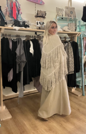 Fringe Sjaal Flecos Dark Sand