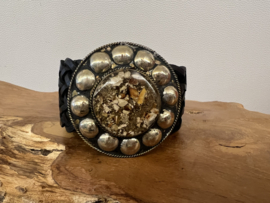 Bohemian Leather Belt Zwart Medium 3