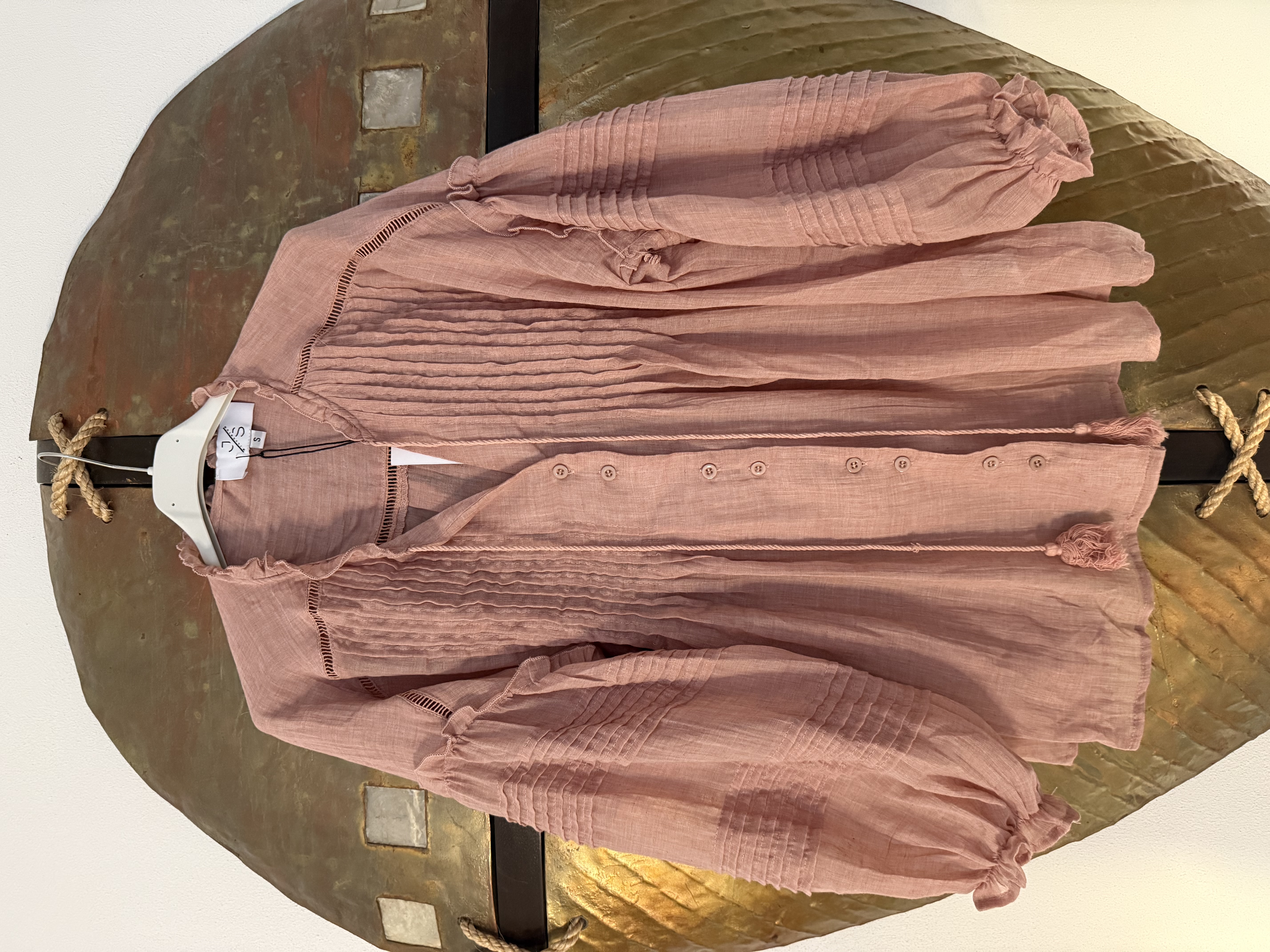 Boho Blouse Oud Roze