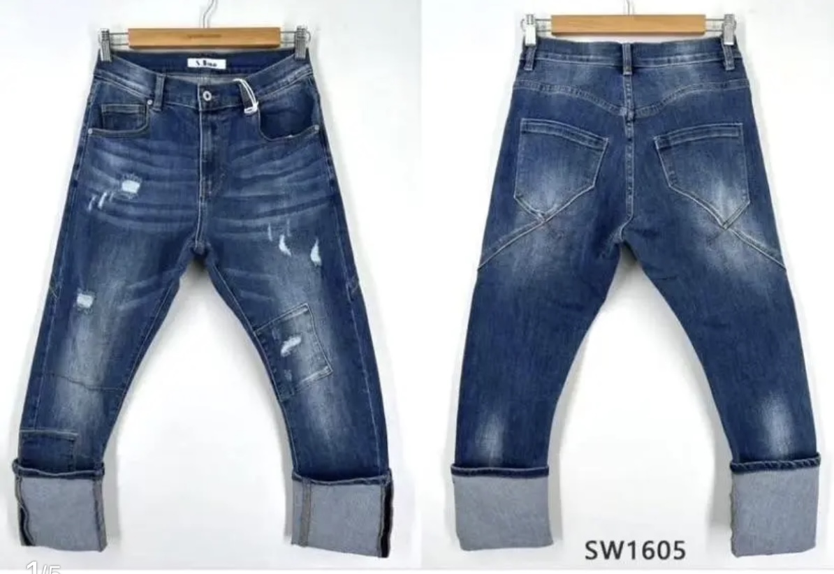 S. Women Baggy Jeans Blauw SW1605