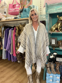 Poncho Indian Beige