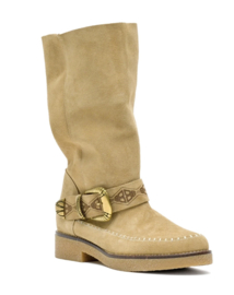 Cha-Label Moc High Buckle Mushroom Boots