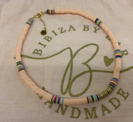 Bibiza By Bar Ibiza Disc Ketting Zalm