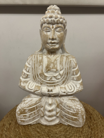 Buddha White Wash Wit XL