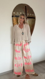 Broek Love Good Vibes
