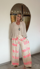 Broek Love Good Vibes