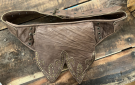 Heup/Crossover Tas Miguel Donker Bruin Leer
