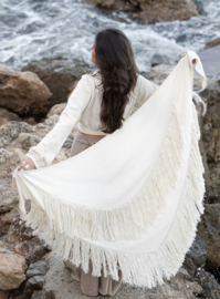 Fringe Sjaal Flecos Ecru