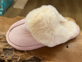 Pantoffels Fake Fur Roze