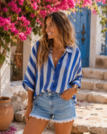 Blouse Marvy Stripe Blauw
