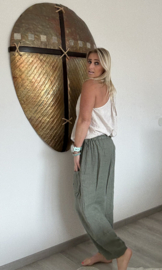 Linnen Broek Sumatra Army Groen