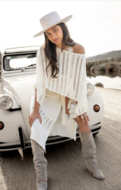 Laura Knitted Wikkelrok Off White