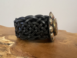 Bohemian Leather Belt Zwart Medium 3