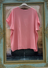 Linnen T-Shirt Bo Roze