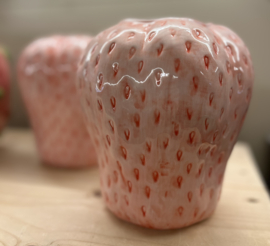 Vaas Aardbei XL Roze
