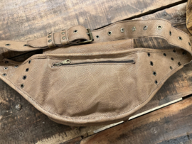 Heup/Crossover Tas Miguel Croco Bruin Leer