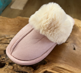 Pantoffels Fake Fur Roze
