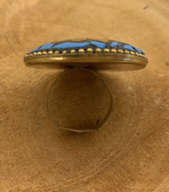 Bohemian Ring Blue