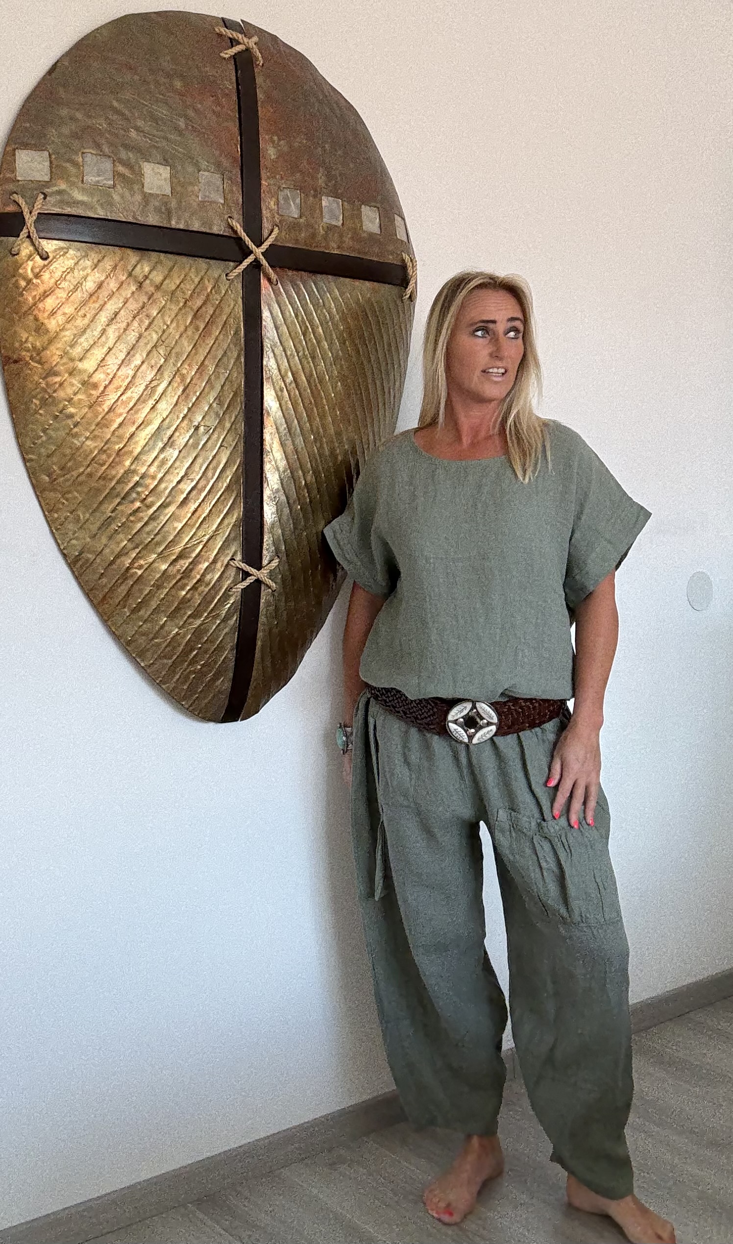 Linnen Broek Sanur Groen