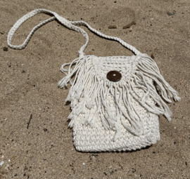 Bohemian Crocket Tasje Créme