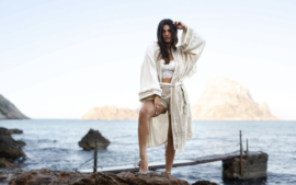 Kimono Fringe Esthetica Ecru