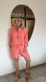 Short Summer Coral/Fuchsia