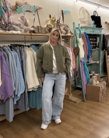 Jeans Straight Leg Licht Blauw