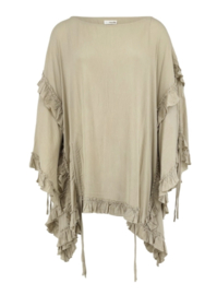 Ruffle Kaftan Millor Beige