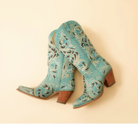 Kaiso Western Boots Turquoise
