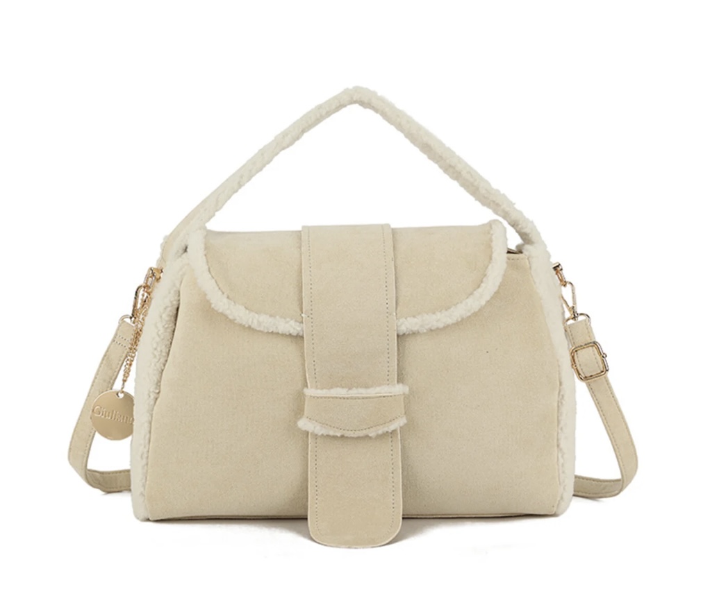 Teddy Handtas Beige