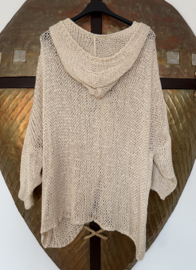 Trui Vedra Capuchon Beige